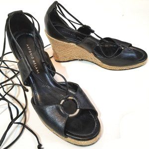 Antonio Melani Open-toe Espadrille Wedges Size 8